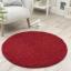 Washable Non-Slip Rug Shaggy Plain Round Buddy My Rug by Origins in 100x100 cm (3'4"x3'4") Swatch