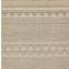 Varanda Diamond Stripe Geometric Indoor Outdoor Rug in Natural and Beige Swatch