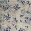 Calvin Klein River Flow Leaf Floral Abstract Botanical RFV03 in Navy Beige Blue Swatch