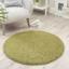 Washable Non-Slip Rug Shaggy Plain Round Buddy My Rug by Origins in 100x100 cm (3'4"x3'4") Swatch