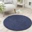 Washable Non-Slip Rug Shaggy Plain Round Buddy My Rug by Origins in 100x100 cm (3'4"x3'4") Swatch