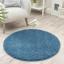 Washable Non-Slip Rug Shaggy Plain Round Buddy My Rug by Origins in 100x100 cm (3'4"x3'4") Swatch