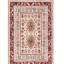 Orient 2520 Traditional Floral Bordered Rug Runner in Terracotta, Red, Navy and Cream Swatch