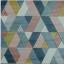 Sketch Rhombus Geometric Hand Carved Rugs in Grey Pastel Multicolour Swatch