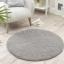 Washable Non-Slip Rug Shaggy Plain Round Buddy My Rug by Origins in 100x100 cm (3'4"x3'4") Swatch