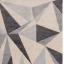 Sketch Kaleidescope Geometric Rug Hand Carved Modern Rug Swatch